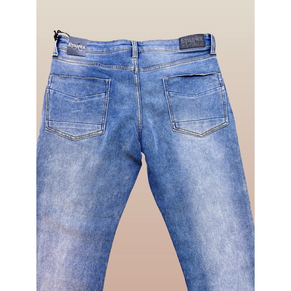 Ethanol Flex Denim Jeans Mens 34x32 Blue NEW Slim Straight Stretch‎ 121557